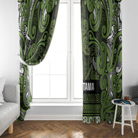 Aotearoa Iwi Ngāti Tama ki Taranaki Trust Window Curtain Maori Wharenui House Tribal Pattern LT9 - Polynesian Pride