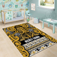 Aotearoa Iwi Ngāti Tama ki Te Waipounamu Trust Area Rug Maori Wharenui House Tribal Pattern LT9 - Polynesian Pride
