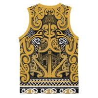 Aotearoa Iwi Ngāti Tama ki Te Waipounamu Trust Basketball Jersey Maori Wharenui House Tribal Pattern LT9 - Polynesian Pride