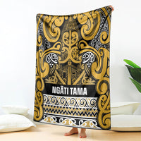 Aotearoa Iwi Ngāti Tama ki Te Waipounamu Trust Blanket Maori Wharenui House Tribal Pattern LT9 - Polynesian Pride