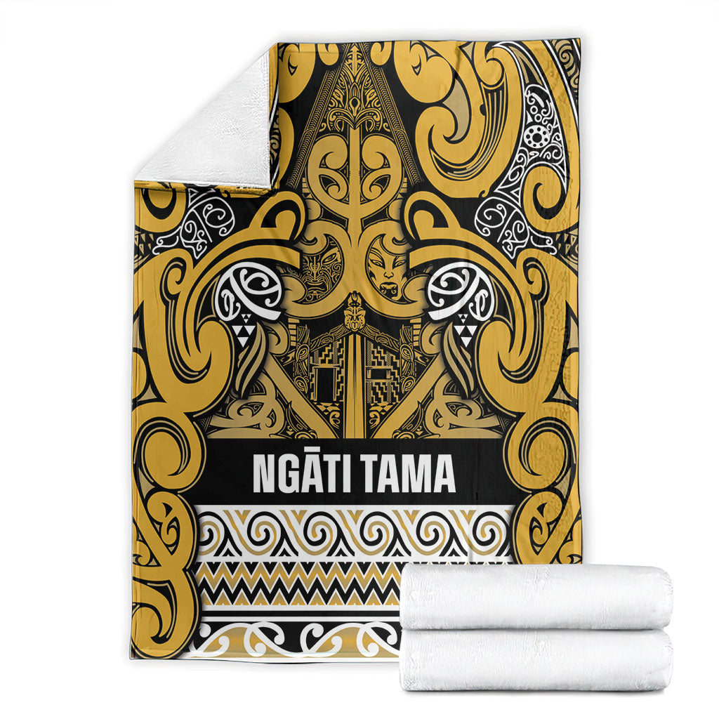 Aotearoa Iwi Ngāti Tama ki Te Waipounamu Trust Blanket Maori Wharenui House Tribal Pattern LT9 - Polynesian Pride