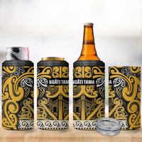 Aotearoa Iwi Ngāti Tama ki Te Waipounamu Trust 4 in 1 Can Cooler Tumbler Maori Wharenui House Tribal Pattern LT9 - Polynesian Pride