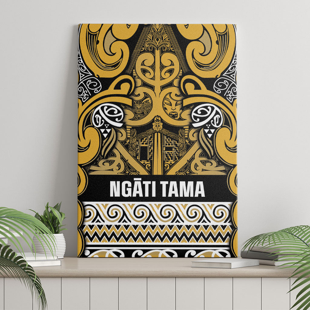 Aotearoa Iwi Ngāti Tama ki Te Waipounamu Trust Canvas Wall Art Maori Wharenui House Tribal Pattern LT9 - Polynesian Pride