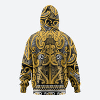 Aotearoa Iwi Ngāti Tama ki Te Waipounamu Trust Hoodie Maori Wharenui House Tribal Pattern LT9 - Polynesian Pride