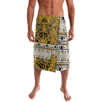 Aotearoa Iwi Ngāti Tama ki Te Waipounamu Trust Lavalava Maori Wharenui House Tribal Pattern LT9 Gold - Polynesian Pride
