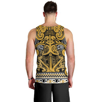 Aotearoa Iwi Ngāti Tama ki Te Waipounamu Trust Men Tank Top Maori Wharenui House Tribal Pattern LT9 - Polynesian Pride