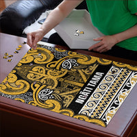 Aotearoa Iwi Ngāti Tama ki Te Waipounamu Trust Puzzle Maori Wharenui House Tribal Pattern LT9 - Polynesian Pride