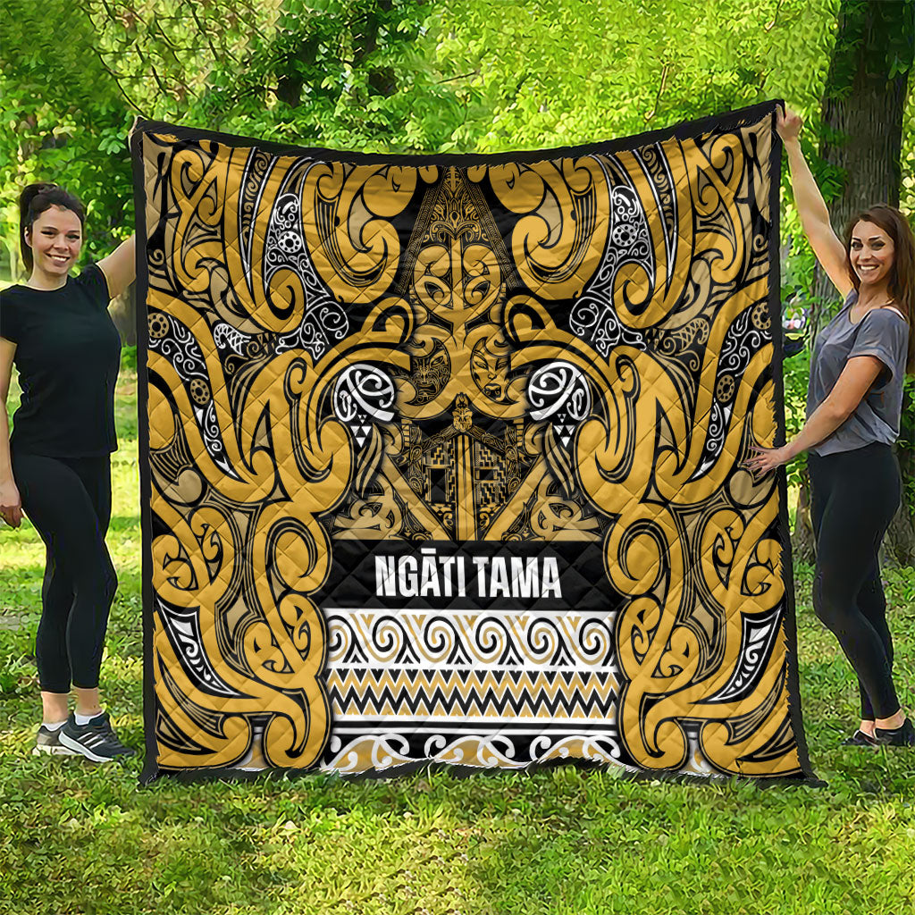 Aotearoa Iwi Ngāti Tama ki Te Waipounamu Trust Quilt Maori Wharenui House Tribal Pattern LT9 - Polynesian Pride