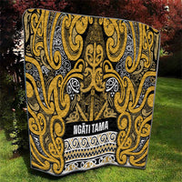 Aotearoa Iwi Ngāti Tama ki Te Waipounamu Trust Quilt Maori Wharenui House Tribal Pattern LT9 - Polynesian Pride