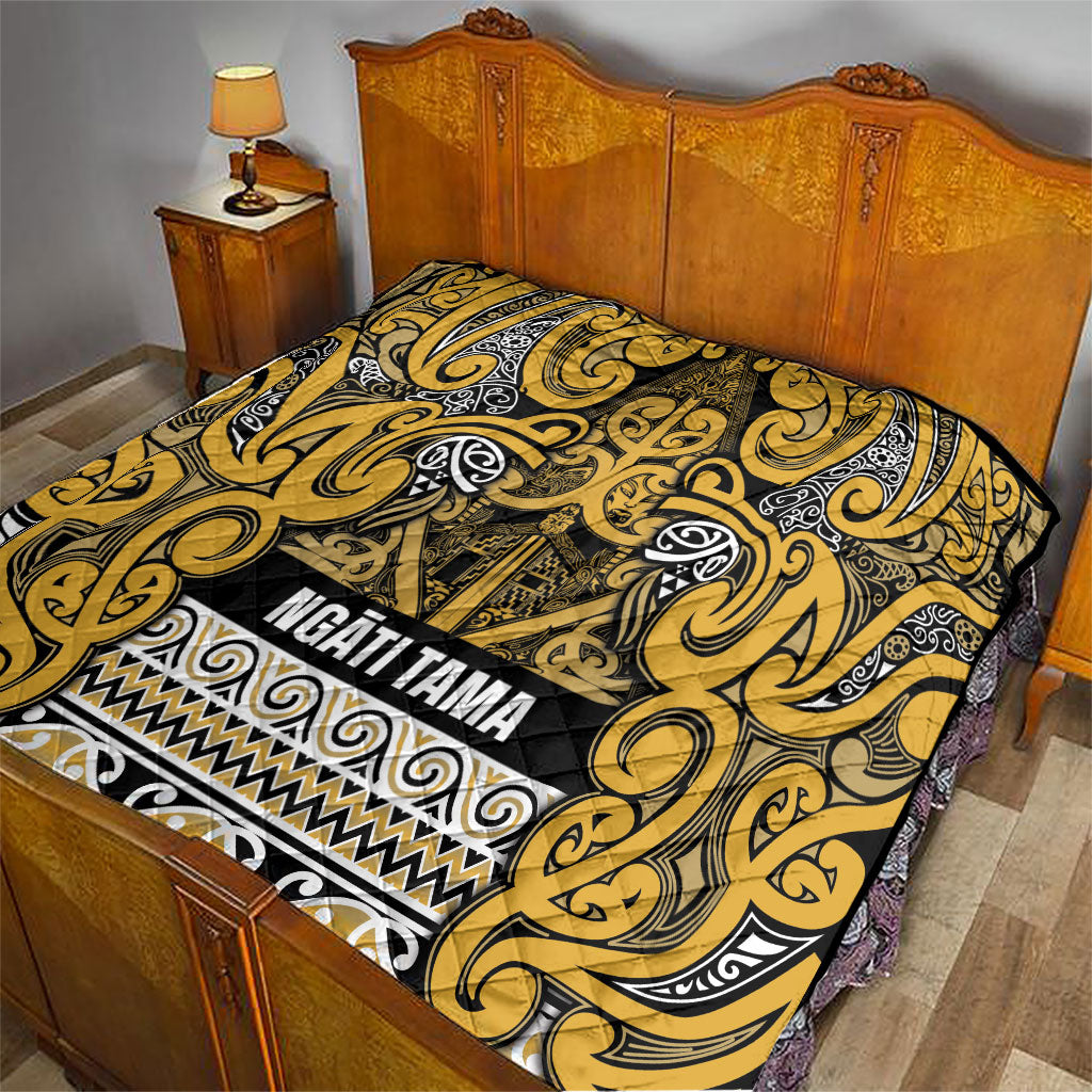 Aotearoa Iwi Ngāti Tama ki Te Waipounamu Trust Quilt Maori Wharenui House Tribal Pattern LT9 - Polynesian Pride