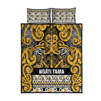 Aotearoa Iwi Ngāti Tama ki Te Waipounamu Trust Quilt Bed Set Maori Wharenui House Tribal Pattern LT9 - Polynesian Pride