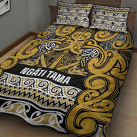 Aotearoa Iwi Ngāti Tama ki Te Waipounamu Trust Quilt Bed Set Maori Wharenui House Tribal Pattern LT9 - Polynesian Pride