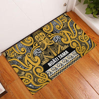Aotearoa Iwi Ngāti Tama ki Te Waipounamu Trust Rubber Doormat Maori Wharenui House Tribal Pattern LT9 - Polynesian Pride