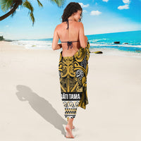 Aotearoa Iwi Ngāti Tama ki Te Waipounamu Trust Sarong Maori Wharenui House Tribal Pattern LT9 - Polynesian Pride