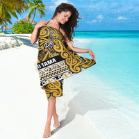 Aotearoa Iwi Ngāti Tama ki Te Waipounamu Trust Sarong Maori Wharenui House Tribal Pattern LT9 - Polynesian Pride