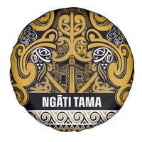 Aotearoa Iwi Ngāti Tama ki Te Waipounamu Trust Spare Tire Cover Maori Wharenui House Tribal Pattern LT9 - Polynesian Pride