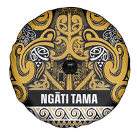 Aotearoa Iwi Ngāti Tama ki Te Waipounamu Trust Spare Tire Cover Maori Wharenui House Tribal Pattern LT9 - Polynesian Pride