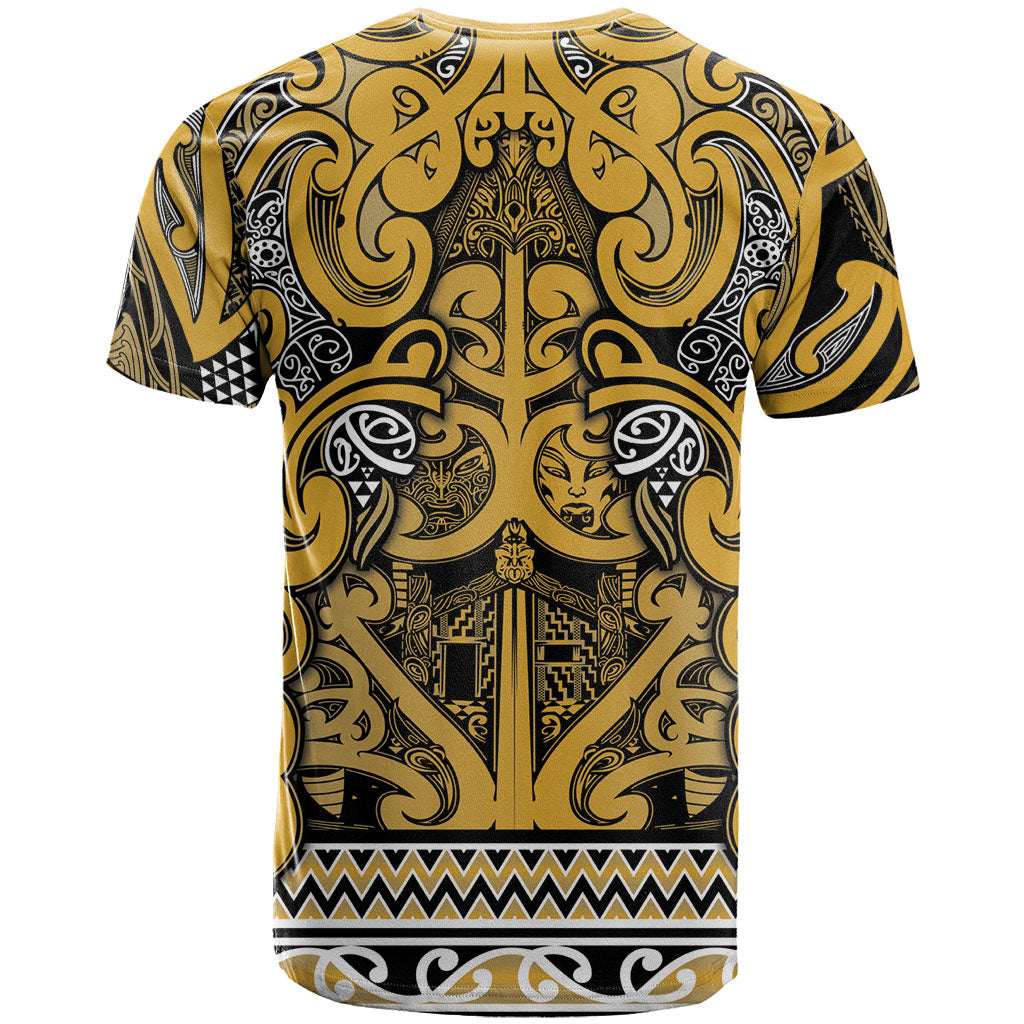 Aotearoa Iwi Ngāti Tama ki Te Waipounamu Trust T Shirt Maori Wharenui House Tribal Pattern