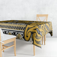 Aotearoa Iwi Ngāti Tama ki Te Waipounamu Trust Tablecloth Maori Wharenui House Tribal Pattern LT9 - Polynesian Pride