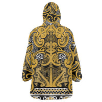 Aotearoa Iwi Ngāti Tama ki Te Waipounamu Trust Wearable Blanket Hoodie Maori Wharenui House Tribal Pattern LT9 - Polynesian Pride