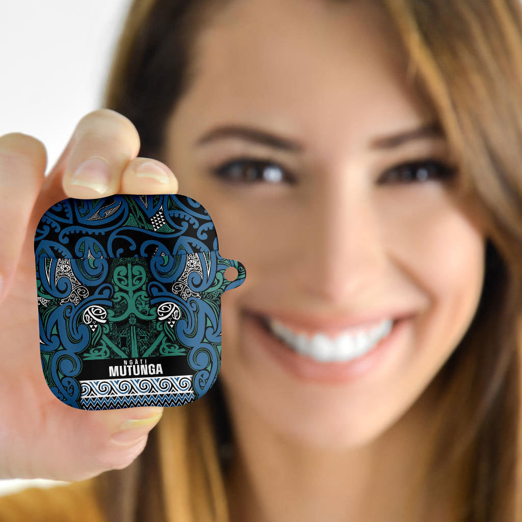 Aotearoa Iwi Ngati Mutunga AirPods Case Maori Wharenui House Tribal Pattern