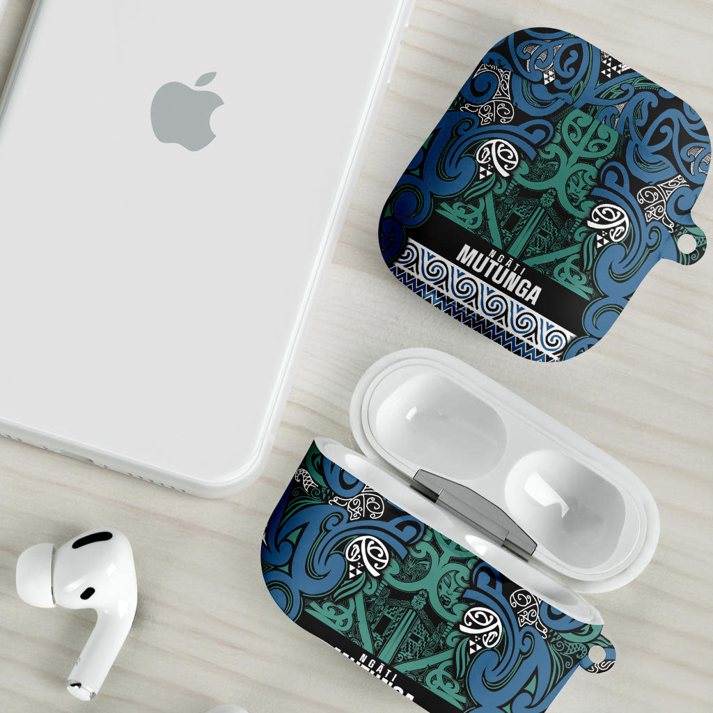 Aotearoa Iwi Ngati Mutunga AirPods Case Maori Wharenui House Tribal Pattern