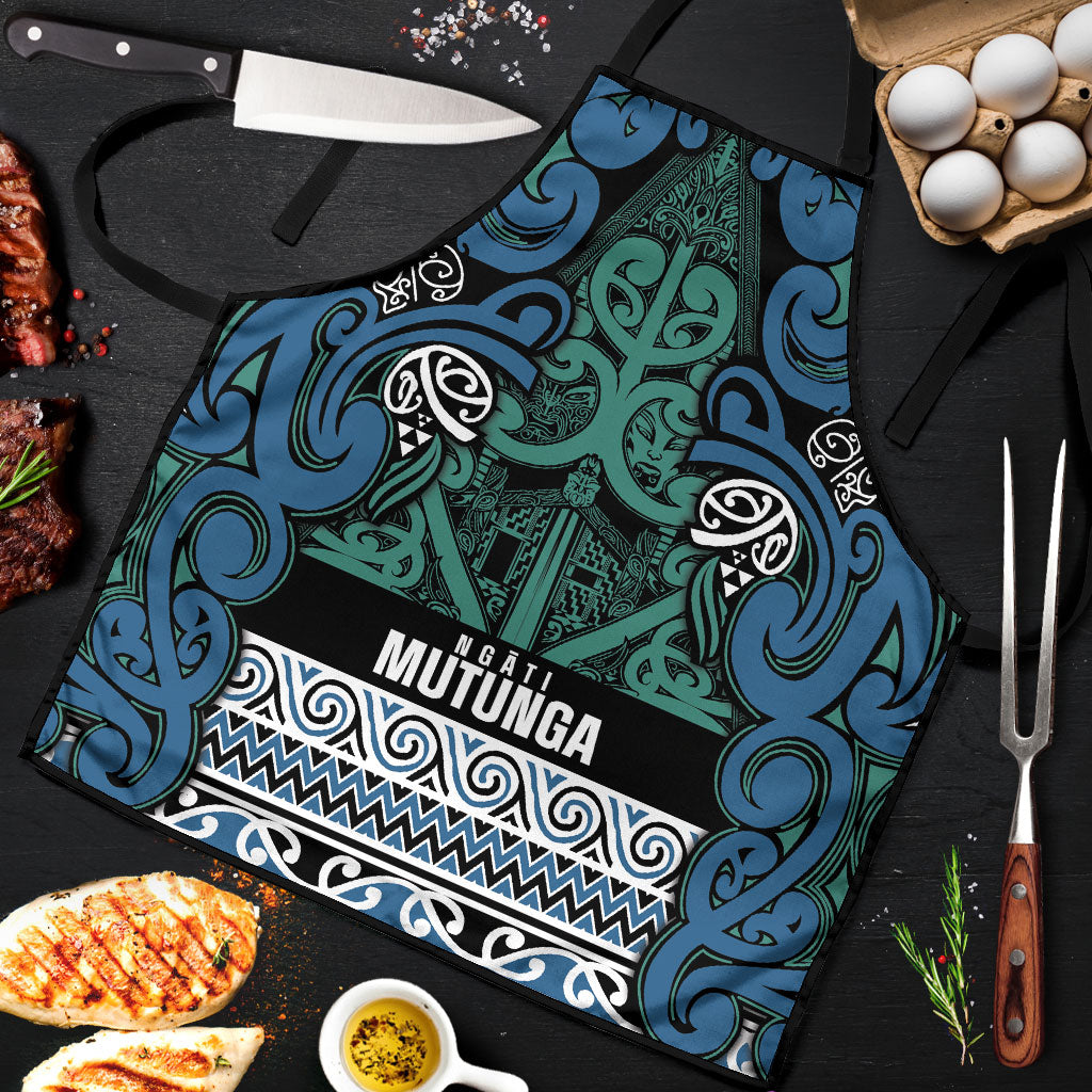 Aotearoa Iwi Ngati Mutunga Apron Maori Wharenui House Tribal Pattern