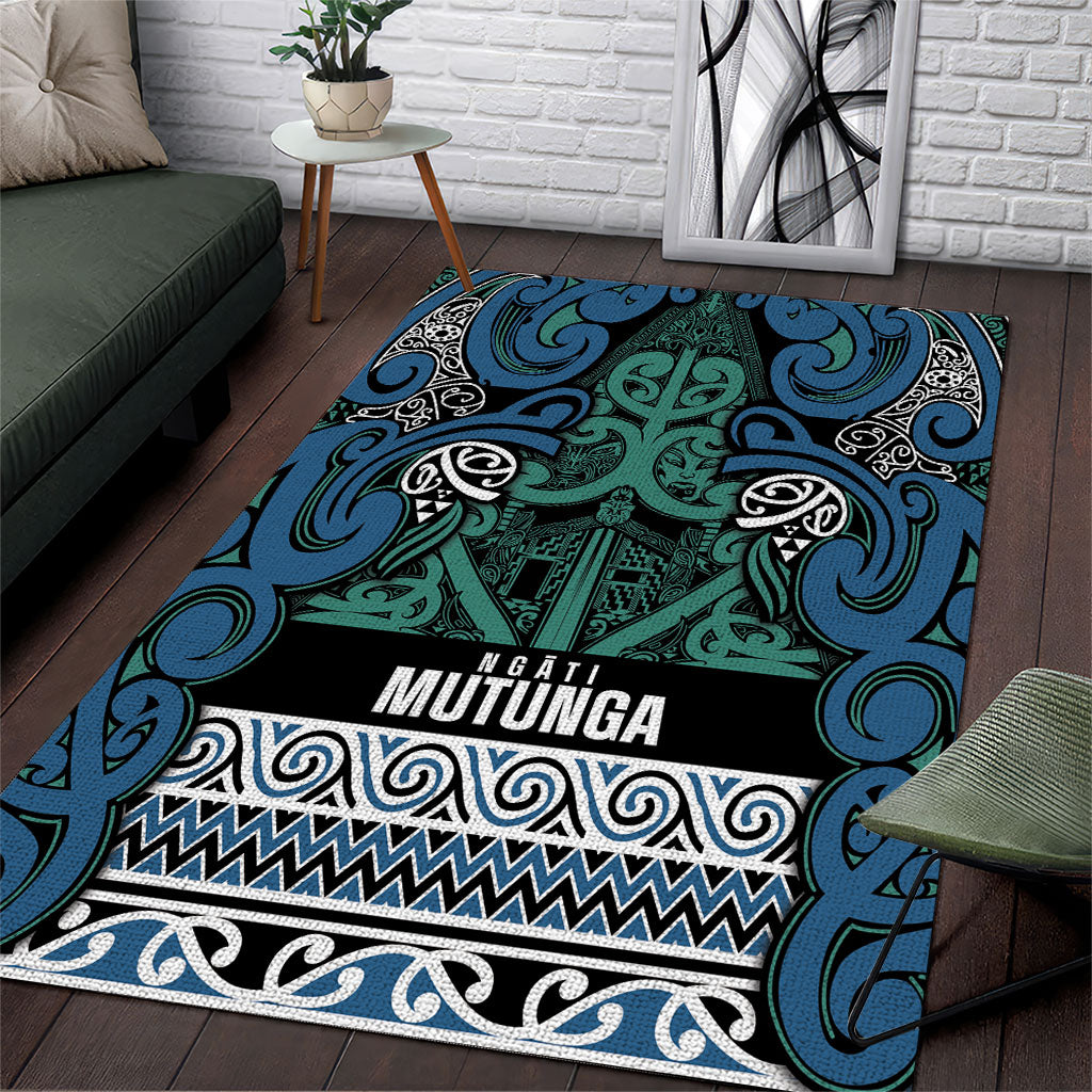 Aotearoa Iwi Ngati Mutunga Area Rug Maori Wharenui House Tribal Pattern