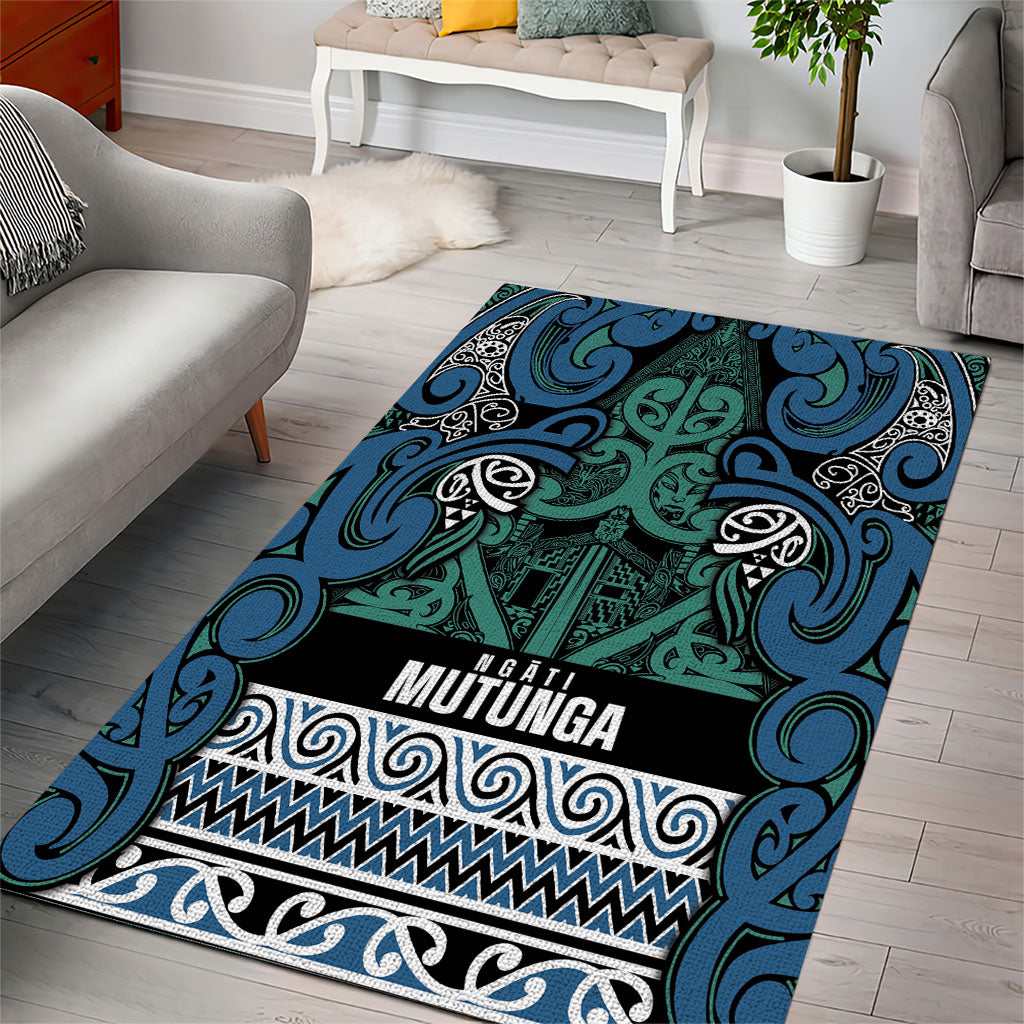Aotearoa Iwi Ngati Mutunga Area Rug Maori Wharenui House Tribal Pattern