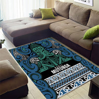 Aotearoa Iwi Ngati Mutunga Area Rug Maori Wharenui House Tribal Pattern