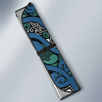 Aotearoa Iwi Ngati Mutunga Auto Sun Shade Maori Wharenui House Tribal Pattern