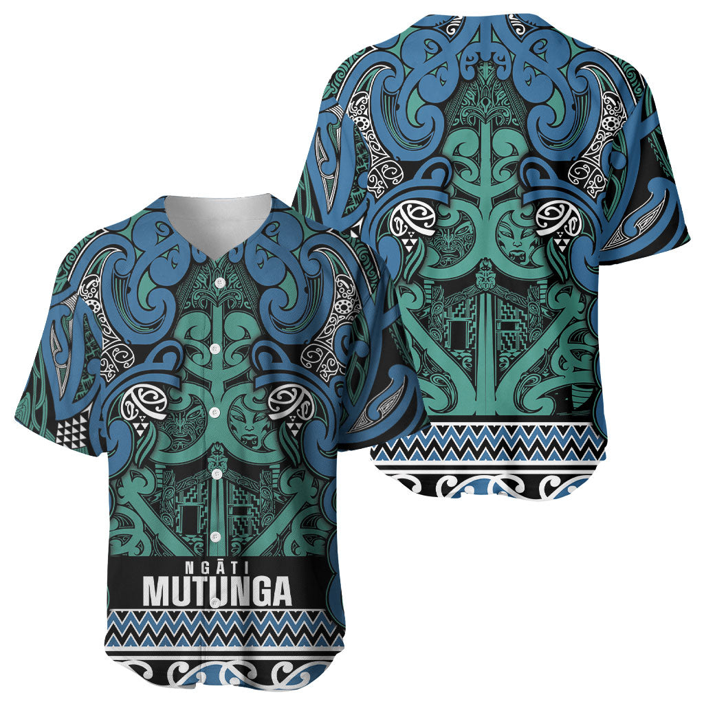 Aotearoa Iwi Ngati Mutunga Baseball Jersey Maori Wharenui House Tribal Pattern