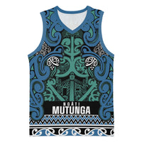 Aotearoa Iwi Ngati Mutunga Basketball Jersey Maori Wharenui House Tribal Pattern