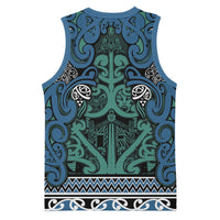 Aotearoa Iwi Ngati Mutunga Basketball Jersey Maori Wharenui House Tribal Pattern