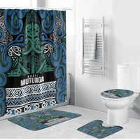 Aotearoa Iwi Ngati Mutunga Bathroom Set Maori Wharenui House Tribal Pattern