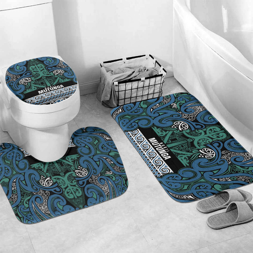 Aotearoa Iwi Ngati Mutunga Bathroom Set Maori Wharenui House Tribal Pattern