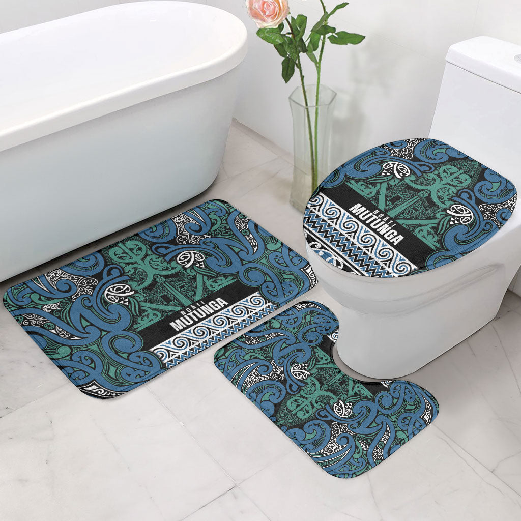 Aotearoa Iwi Ngati Mutunga Bathroom Set Maori Wharenui House Tribal Pattern