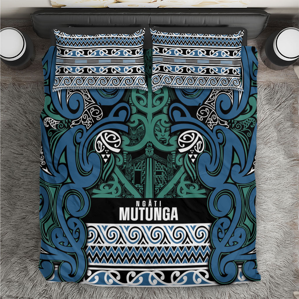 Aotearoa Iwi Ngati Mutunga Bedding Set Maori Wharenui House Tribal Pattern