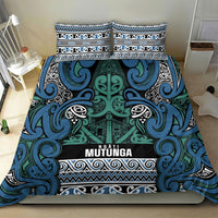 Aotearoa Iwi Ngati Mutunga Bedding Set Maori Wharenui House Tribal Pattern