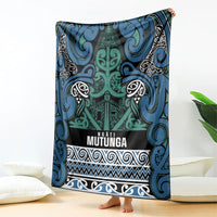 Aotearoa Iwi Ngati Mutunga Blanket Maori Wharenui House Tribal Pattern