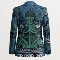 Aotearoa Iwi Ngati Mutunga Blazer Maori Wharenui House Tribal Pattern