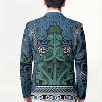 Aotearoa Iwi Ngati Mutunga Blazer Maori Wharenui House Tribal Pattern