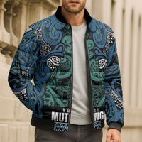 Aotearoa Iwi Ngati Mutunga Bomber Puffer Jacket Maori Wharenui House Tribal Pattern