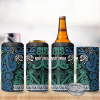 Aotearoa Iwi Ngati Mutunga 4 in 1 Can Cooler Tumbler Maori Wharenui House Tribal Pattern