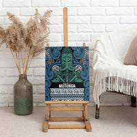 Aotearoa Iwi Ngati Mutunga Canvas Wall Art Maori Wharenui House Tribal Pattern
