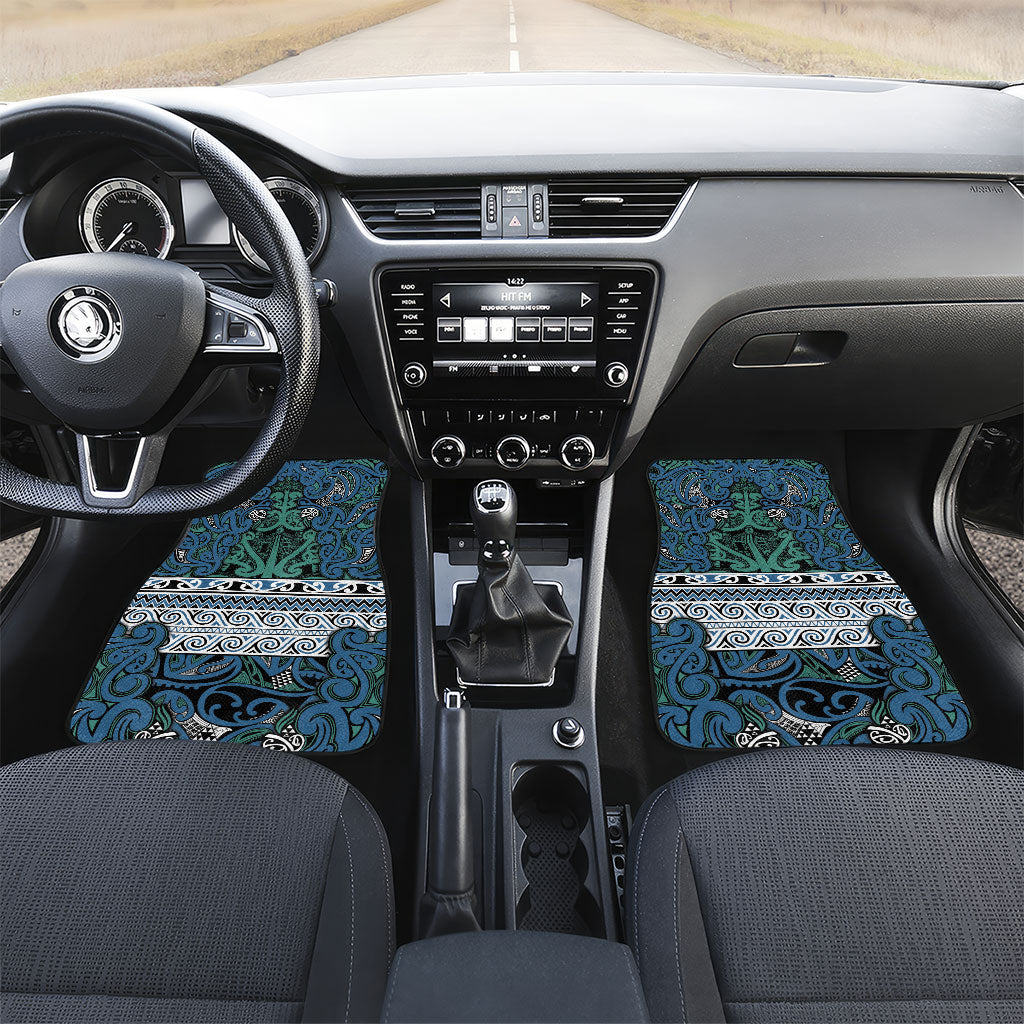 Aotearoa Iwi Ngati Mutunga Car Mats Maori Wharenui House Tribal Pattern