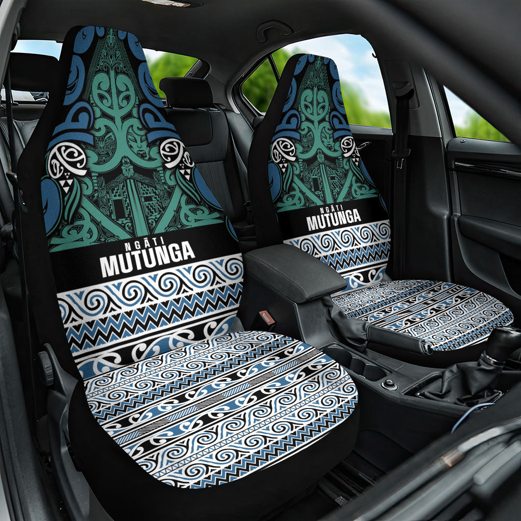 Aotearoa Iwi Ngati Mutunga Car Seat Cover Maori Wharenui House Tribal Pattern