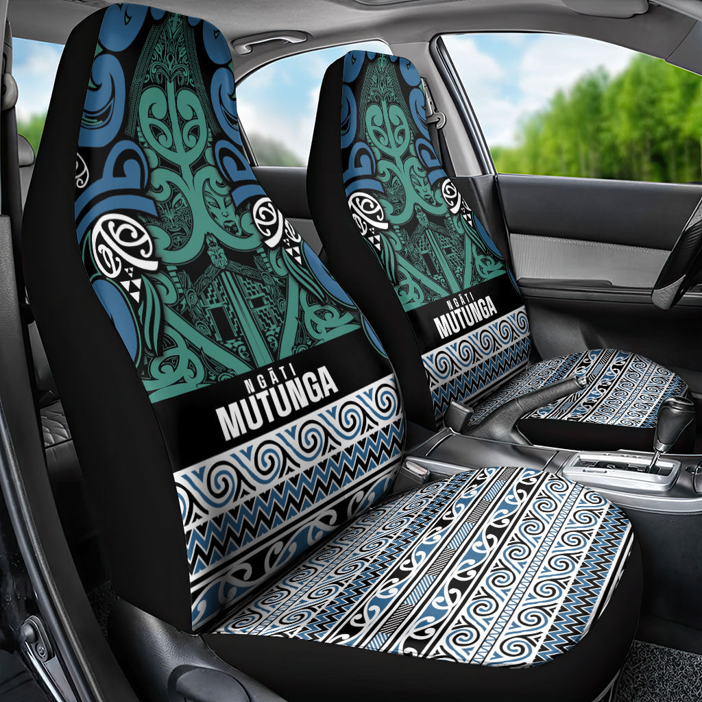 Aotearoa Iwi Ngati Mutunga Car Seat Cover Maori Wharenui House Tribal Pattern