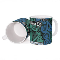 Aotearoa Iwi Ngati Mutunga Ceramic Mug Maori Wharenui House Tribal Pattern