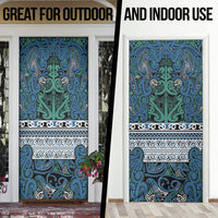 Aotearoa Iwi Ngati Mutunga Door Cover Maori Wharenui House Tribal Pattern